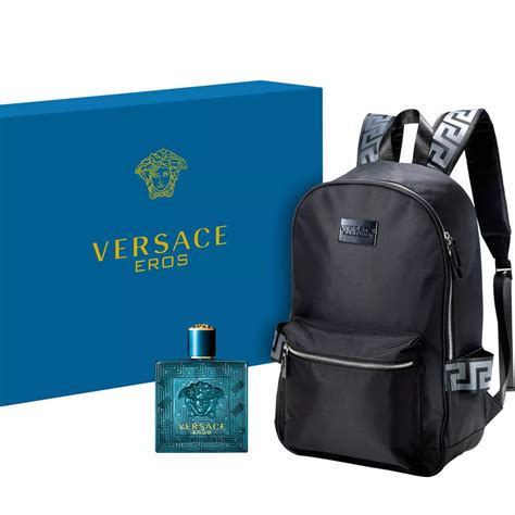 boots versace mens aftershave|Versace men's perfume with backpack.